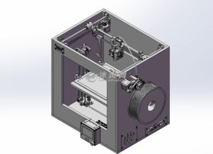 3D打印机结构设计SW模型
